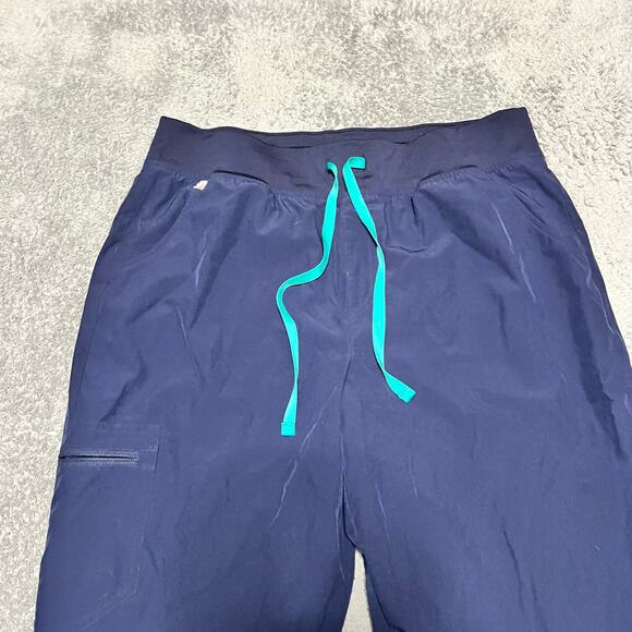 Figs Zamora Scrub Pants Womens XL Tall Blue Jogger Technical Scrubs Heavy - Picture 2 of 10